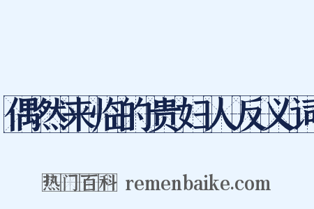 偶然来临的贵妇人反义词是什么意思的图片
